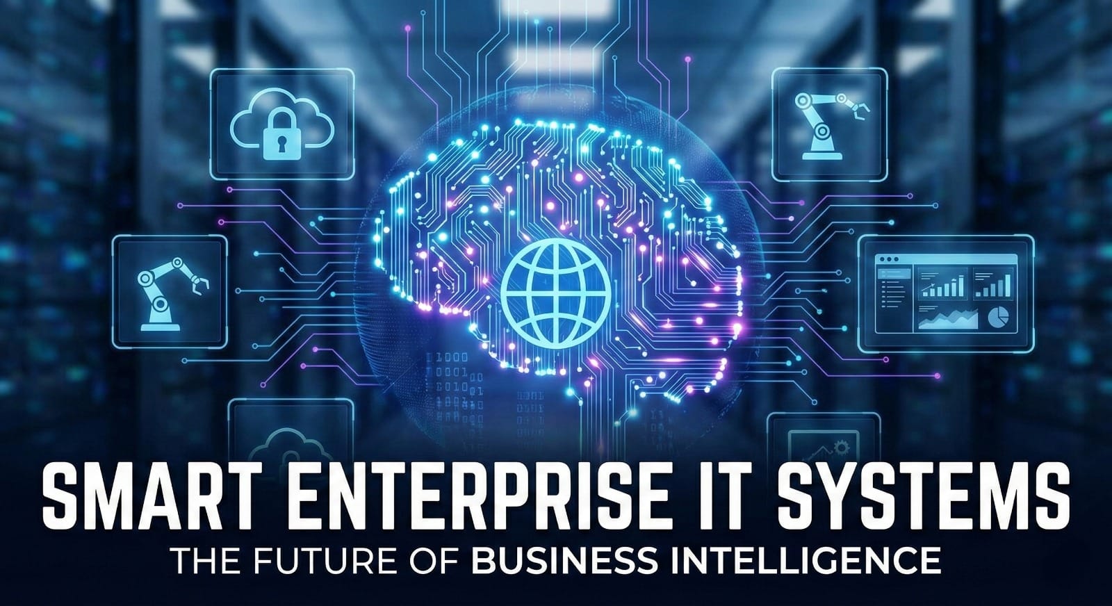 A conceptual digital illustration representing the "Eyes of IT." A central, glowing optical lens focuses on complex streams of binary code and floating performance charts, symbolizing the power of real-time observability and deep data analytics in modern system health.