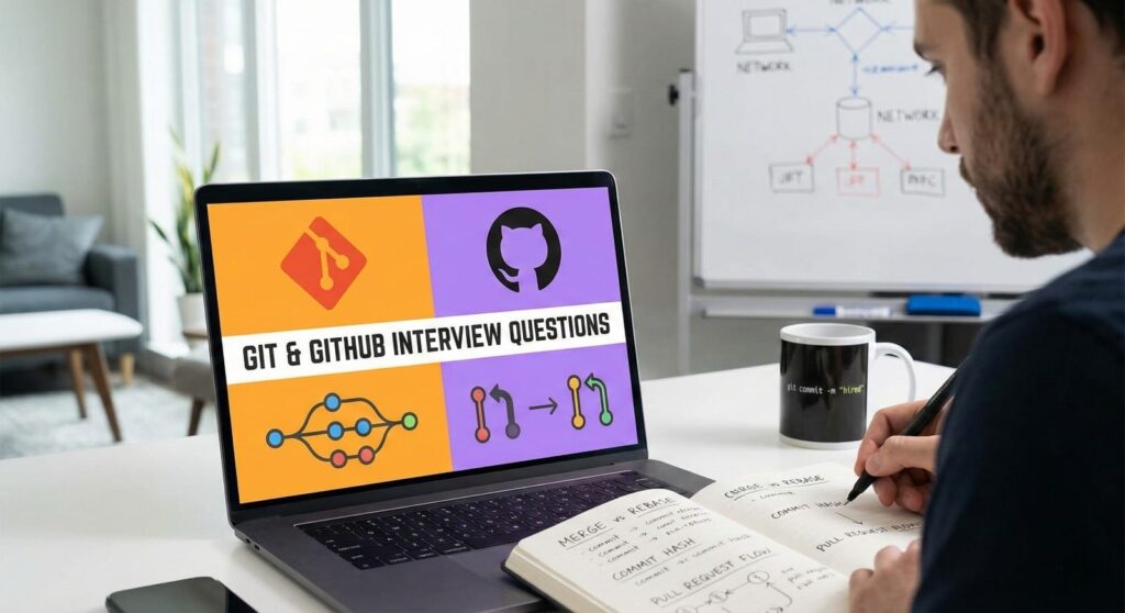 Top Git and GitHub Interview Questions and Answers for Developers Caption: Master these 25 Git and GitHub interview questions to land your next job