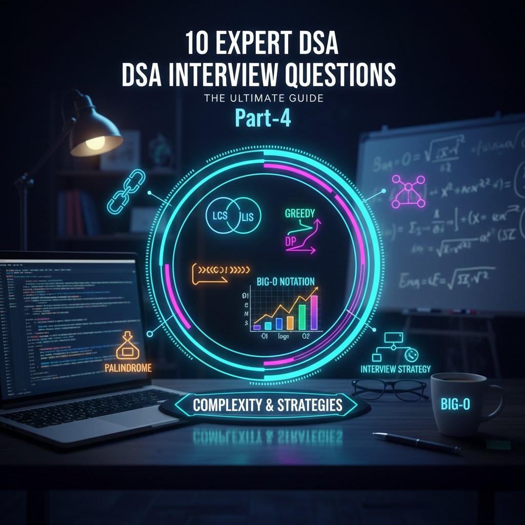Big-O complexity chart and Dynamic Programming concepts for expert-level Top DSA Interview Questions with Answers.